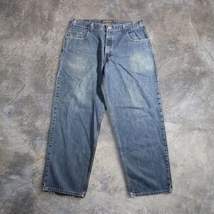 Vintage Levi's SilverTab baggy wide leg blue jeans Size 36x30 Y2K skater denim